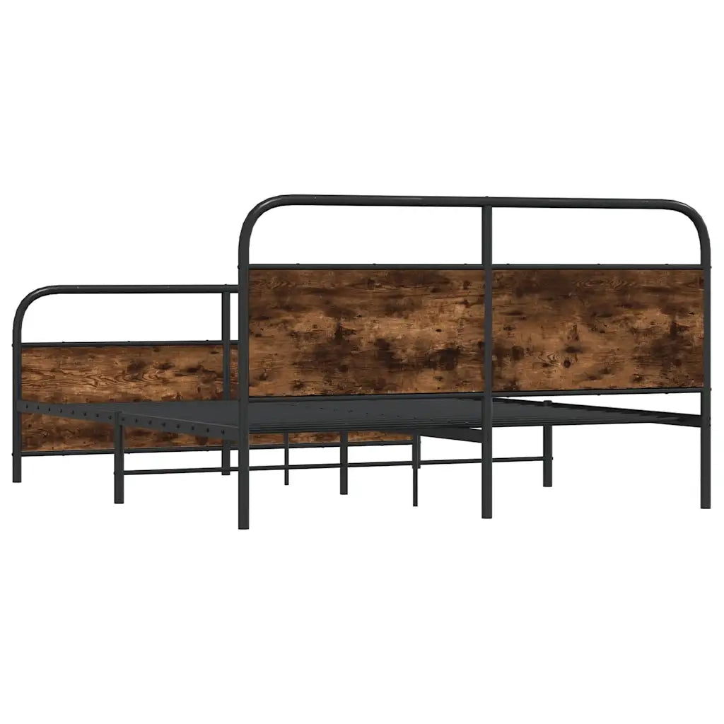 Giroletto senza Materaso in Metallo Rovere Fumo 193x203 cm 3318641
