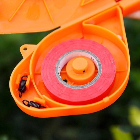 Tappo per piante per giardino con nastro rosso PE - 11 cm di larghezza x 30 m di lunghezza.