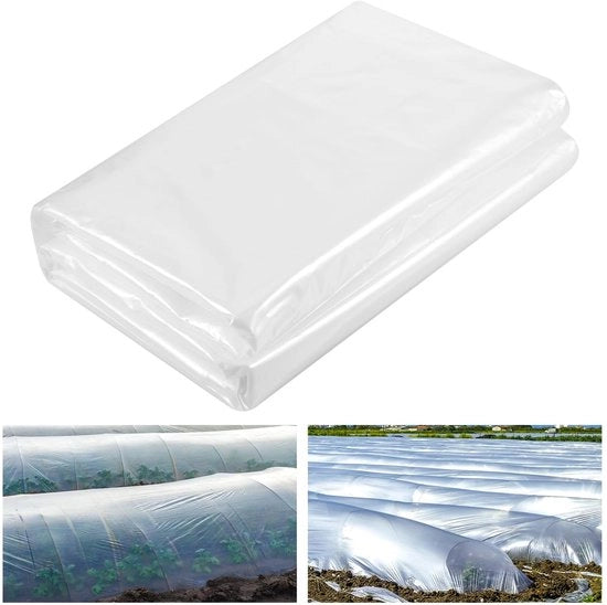 Foglia di plastica pesantemente carico - Copertura - Resistente ai raggi UV - Impermeabile - 2M x 10M - Per serra e mobili - Copertura di protezione