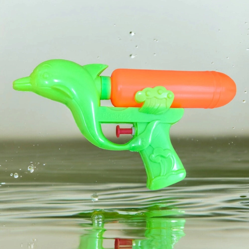 Trade Shop - Pistola Ad Acqua A Forma Di Delfino In Plastica Giocattolo Estivo Per Bambini 16cm 618556 -