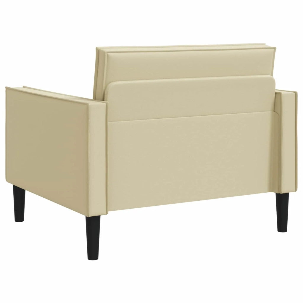 Poltrona XL Crema Similpelle 42043518