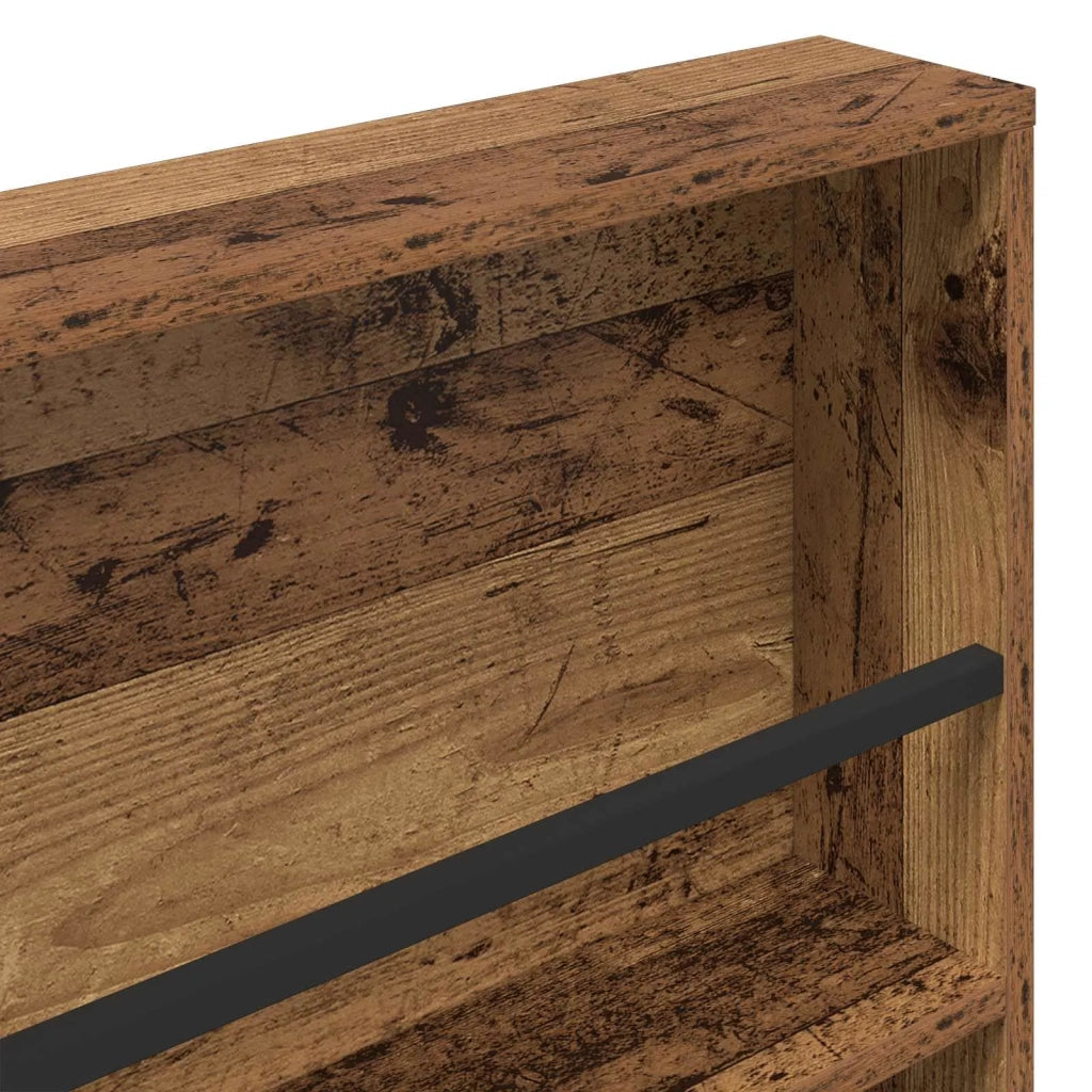 Scaffale per riviste 2 pz Legno vecchio 60 x 12 x 70 cm CFW7799561