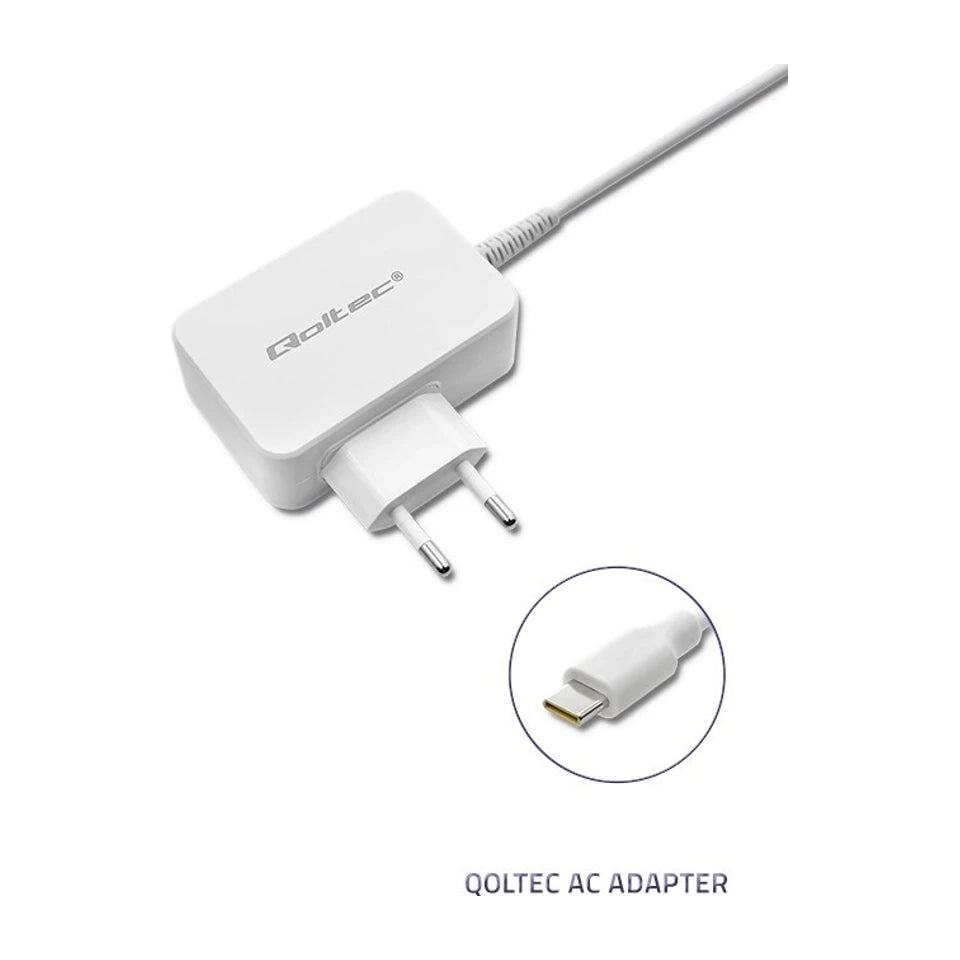 Adattatore/inverter di alimentazione Qoltec 51039 da interno 65 W bianco