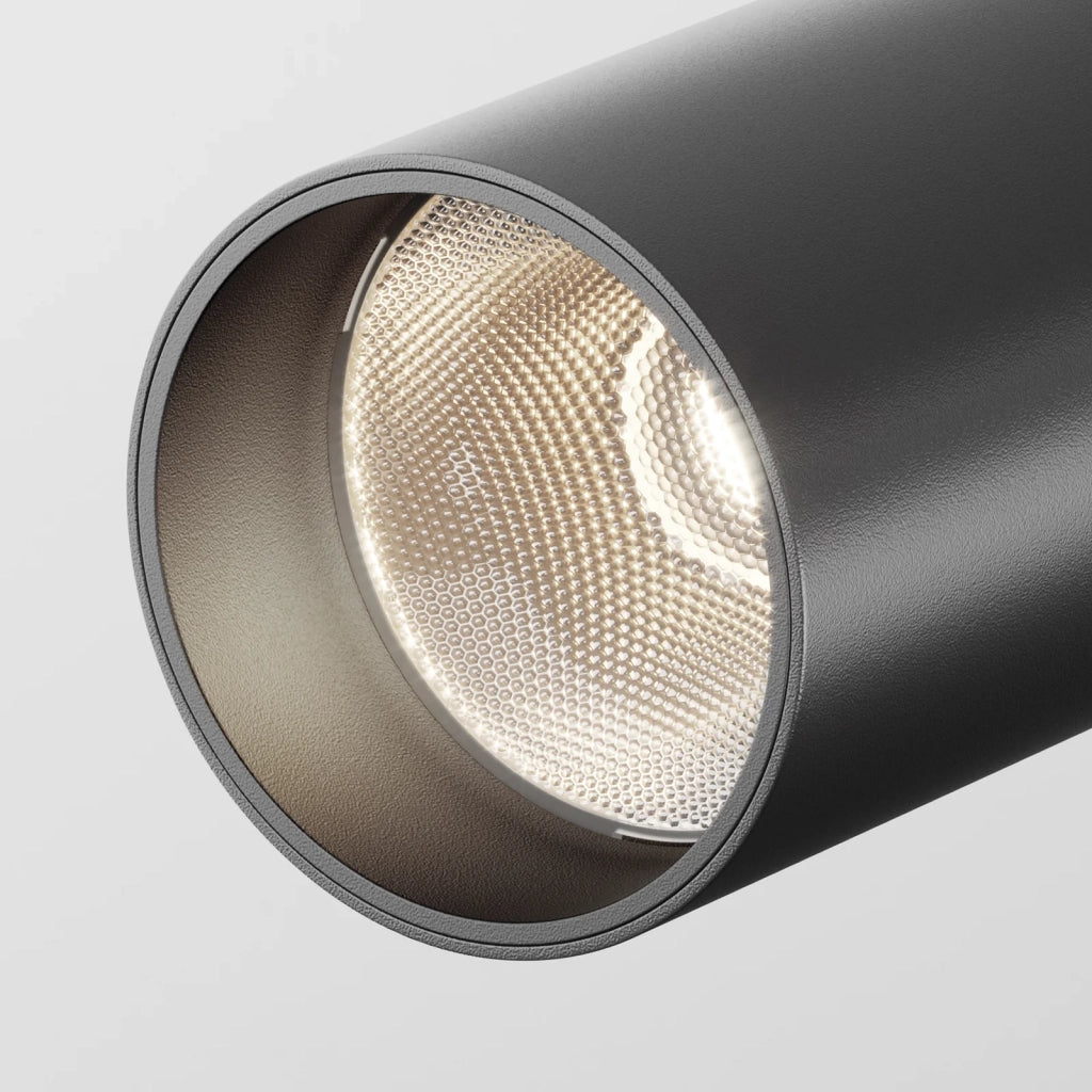 Maytoni Lampada da soffitto moderna FOCUS LED 1 luce LED integrato nero alluminio