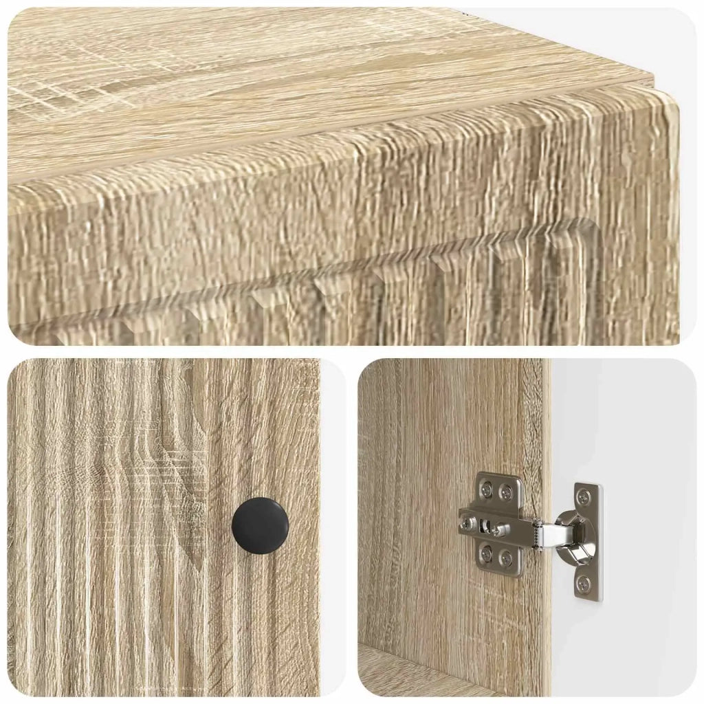 Mobiletto da Bagno EDE Rovere Sonoma 30 x 31 x 80 cm 895947