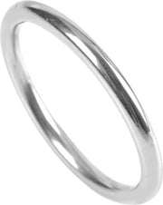 Anello in Acciaio Inox per Bicicletta con Guscio Gelato e Cerchio Liscio per Yoga, Animali, Sub, Arrampicata - O-ring con Lavorazione.