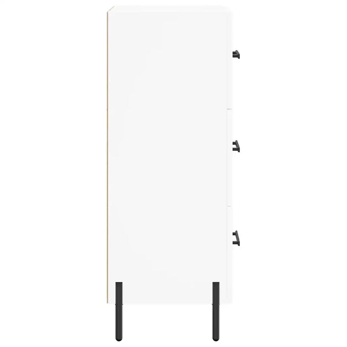 Credenza Bianca 34,5x34x90 cm in Legno Multistrato 828612