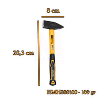 Martello tedesco impugnatura vetroresina lavori carpenteria riparazioni 300 g