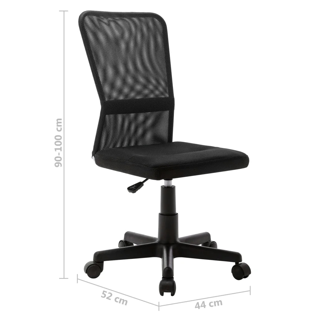Sedia da Ufficio | Sedia da Gaming Nera 44x52x100 cm in Tessuto a Rete