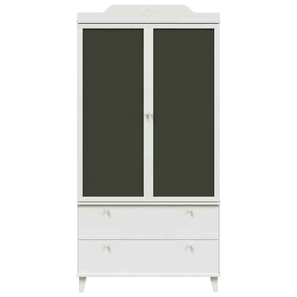 vidaXL Armadio con Lavagna con cassetto Bianco Legno multistrato
