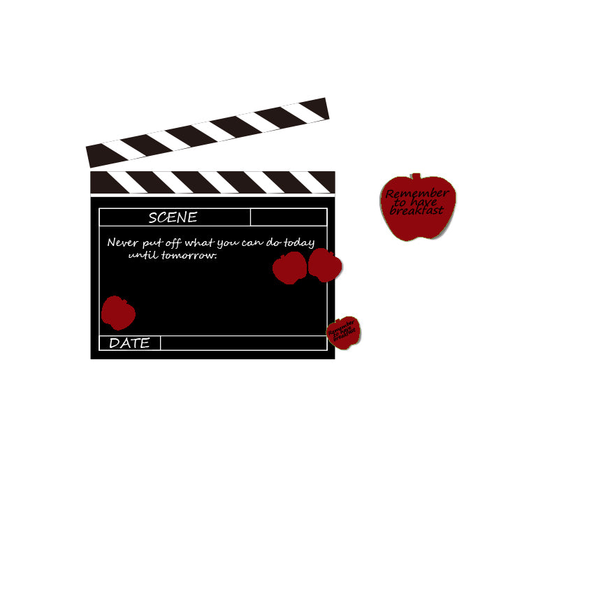 Sticker da Muro Scrivibile Ciak 57x70 cm Plastica