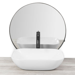 Lavabo Da Appoggio Rea Claudia 9447 White