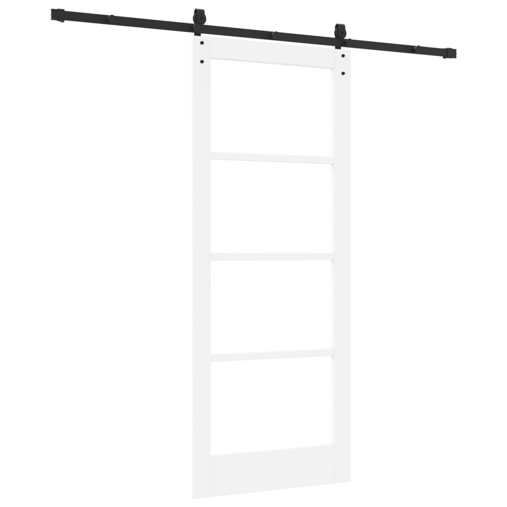 porta scorrevole  con set hardware 'ORKDAL'bianca 83x202 cm