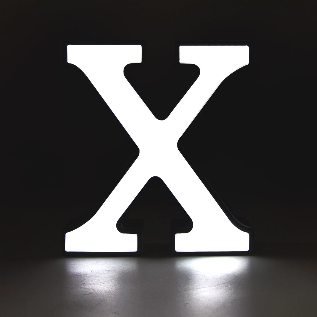 DECORAZIONE LUMINOSA LED A BATTERIA LETTERA X - IDEALE PER EVENTI COMPLEANNI E DECORAZIONI PER LA CASA