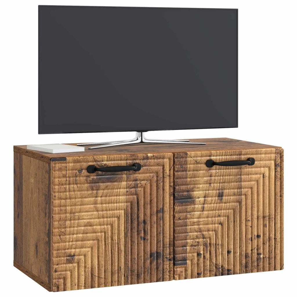Mobile Porta TV da Muro Legno antico 59,5 x 31 x 30 cm 898713