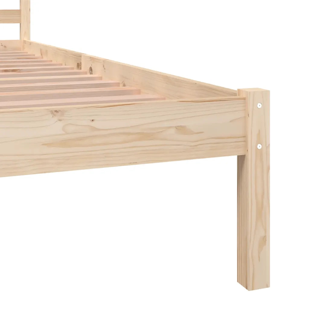 Giroletto-Struttura Letto in Legno Massello di Pino 90x190 cm Single 835347
