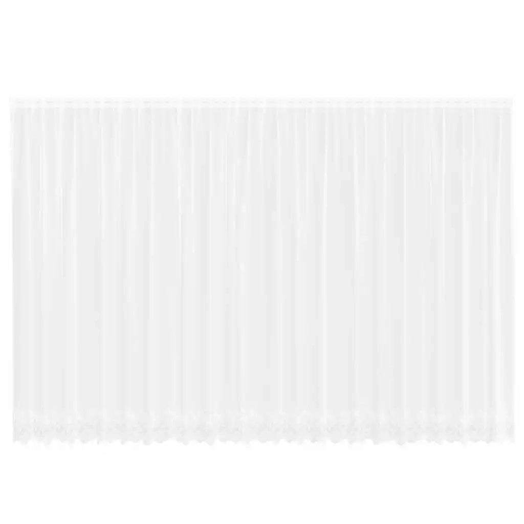vidaXL Tende con tende Bianco 600 x 220 cm Poliestere