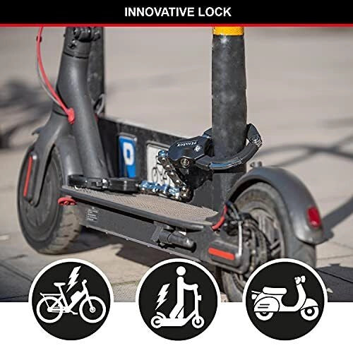 MASTER LOCK P23202 8290EURDPRO Anello di Blocco in Acciaio Temprato con Protezione ABS Lunghezza 550 mm colore Nero