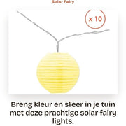 Illuminazione solare per giardino - 10 lampioni LED colorati - Applicazione esterna - Luce calda bianca - Decorazione esterna - Adatto per...