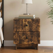 Armadio da Notte con cassetto Rovere Fumo 43 x 34,5 x 47,5 cm 893845
