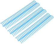 Bind-ruggini in plastica - Legatura losa - Documenti in ordine - 30 aperture progettate - 22 mm di diametro - Blu