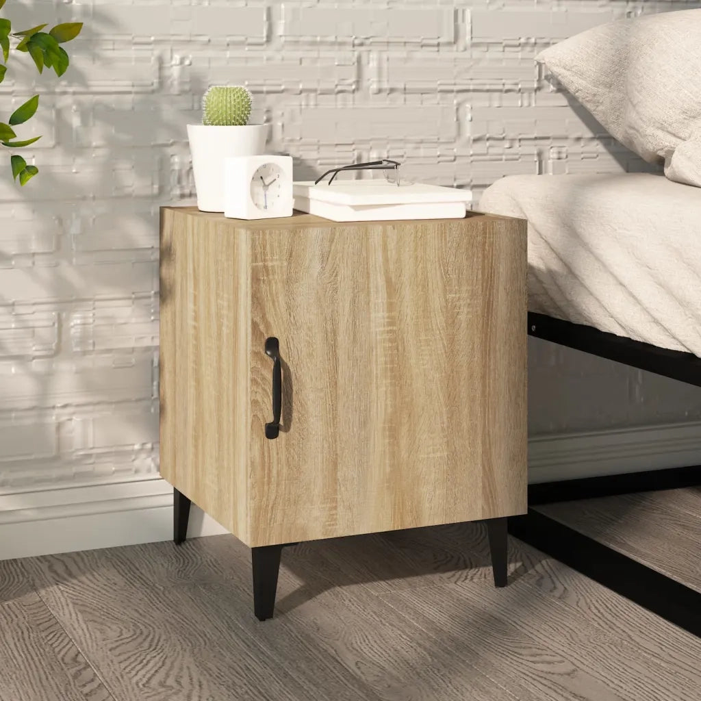 Comodini 2 pz Rovere Sonoma in Legno Multistrato 812067