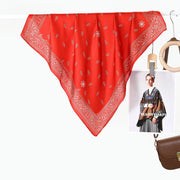 Sciarpa/quadrata piccola in seta da donna stile retr¨°, 70 cm