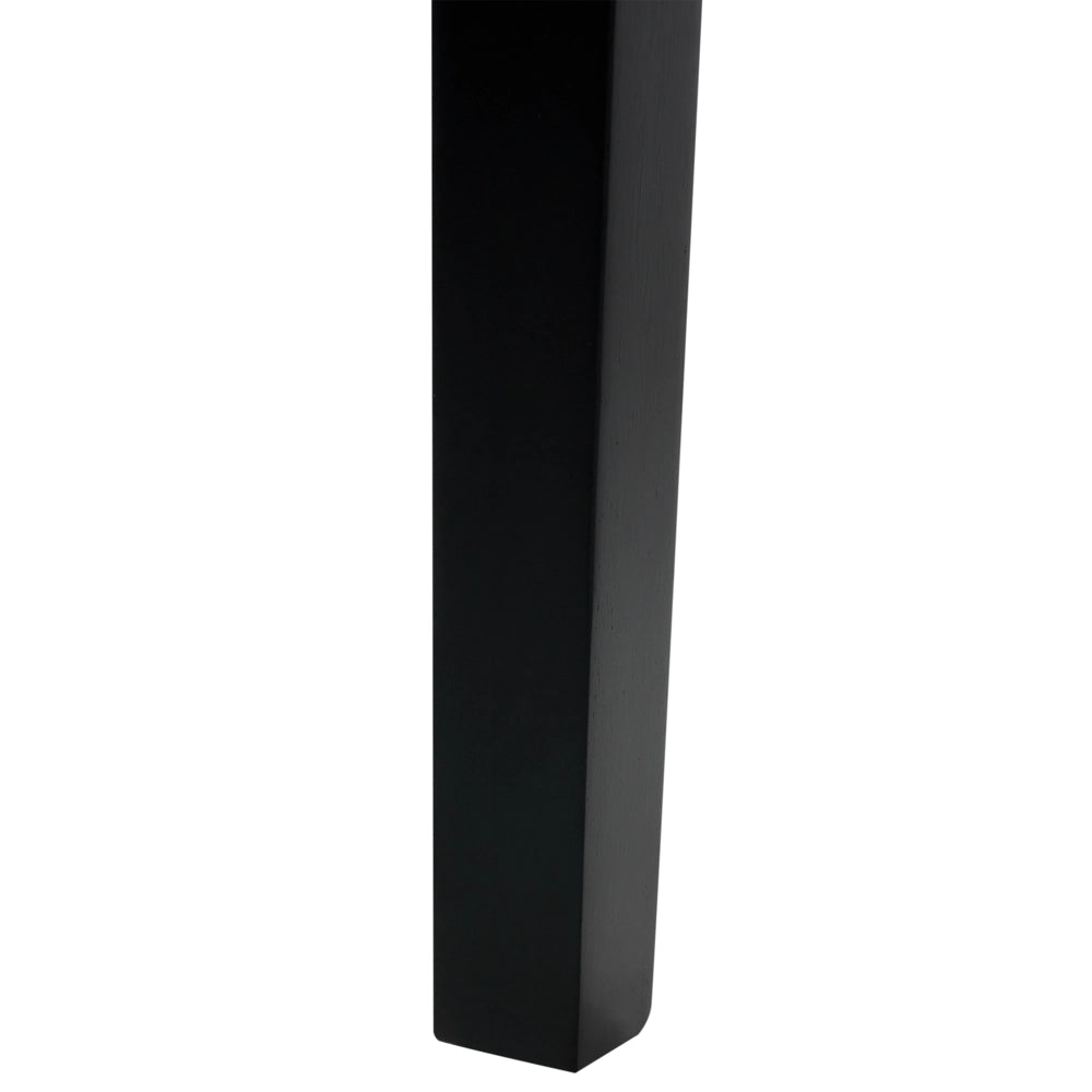 Set di 2 Sedie da Pranzo in Tessuto Marrone Gambe in Legno Moderne