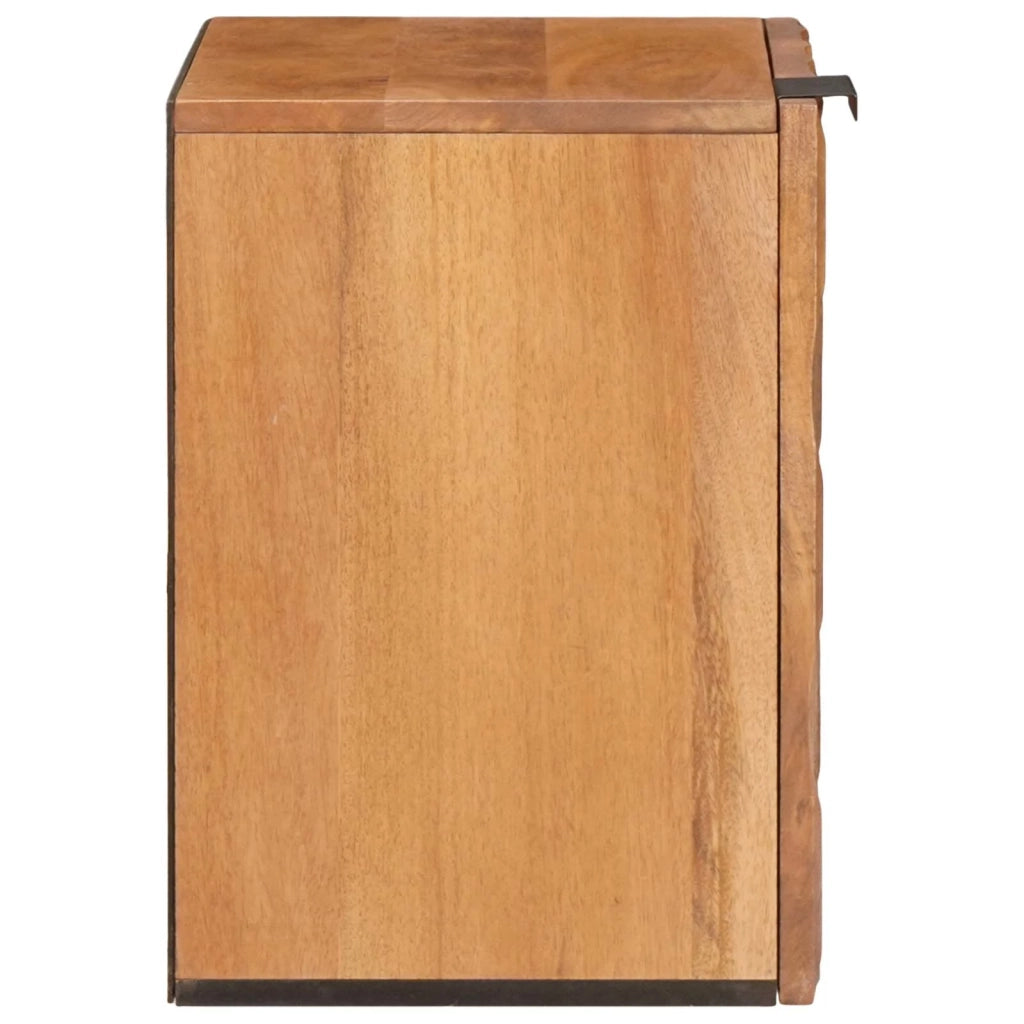 Mobile Appeso da Bagno con lo scaffale Marrone 38 x 33 x 48 cm