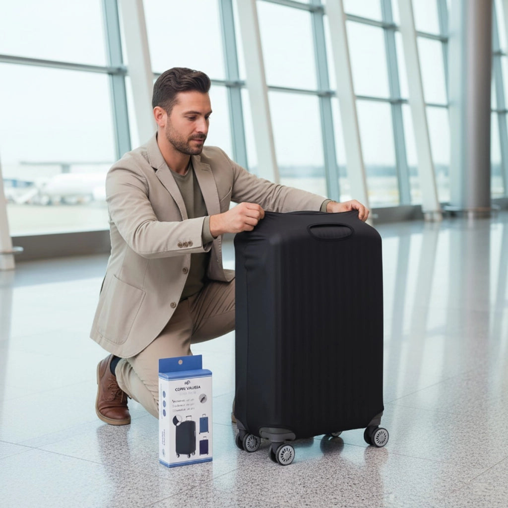 COPRI VALIGIA TROLLEY BAGAGLIO ELASTICIZZATO COPERTURA PROTEZIONE TAGLIA XL