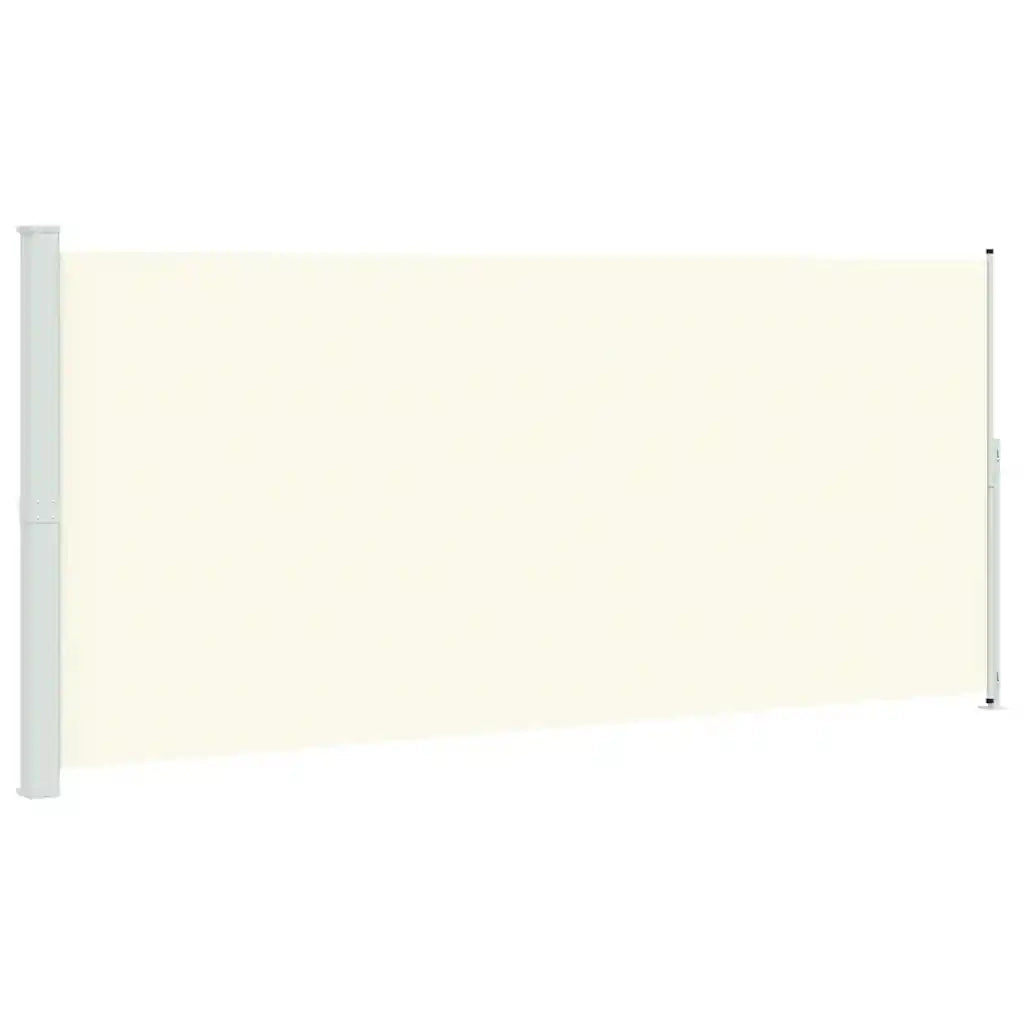 Tenda Laterale Retrattile per Patio 220x514 cm Crema 313430