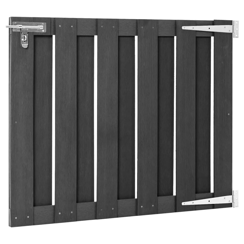 Cancello da Giardino in WPC 100x80 cm Grigio CFW5190175