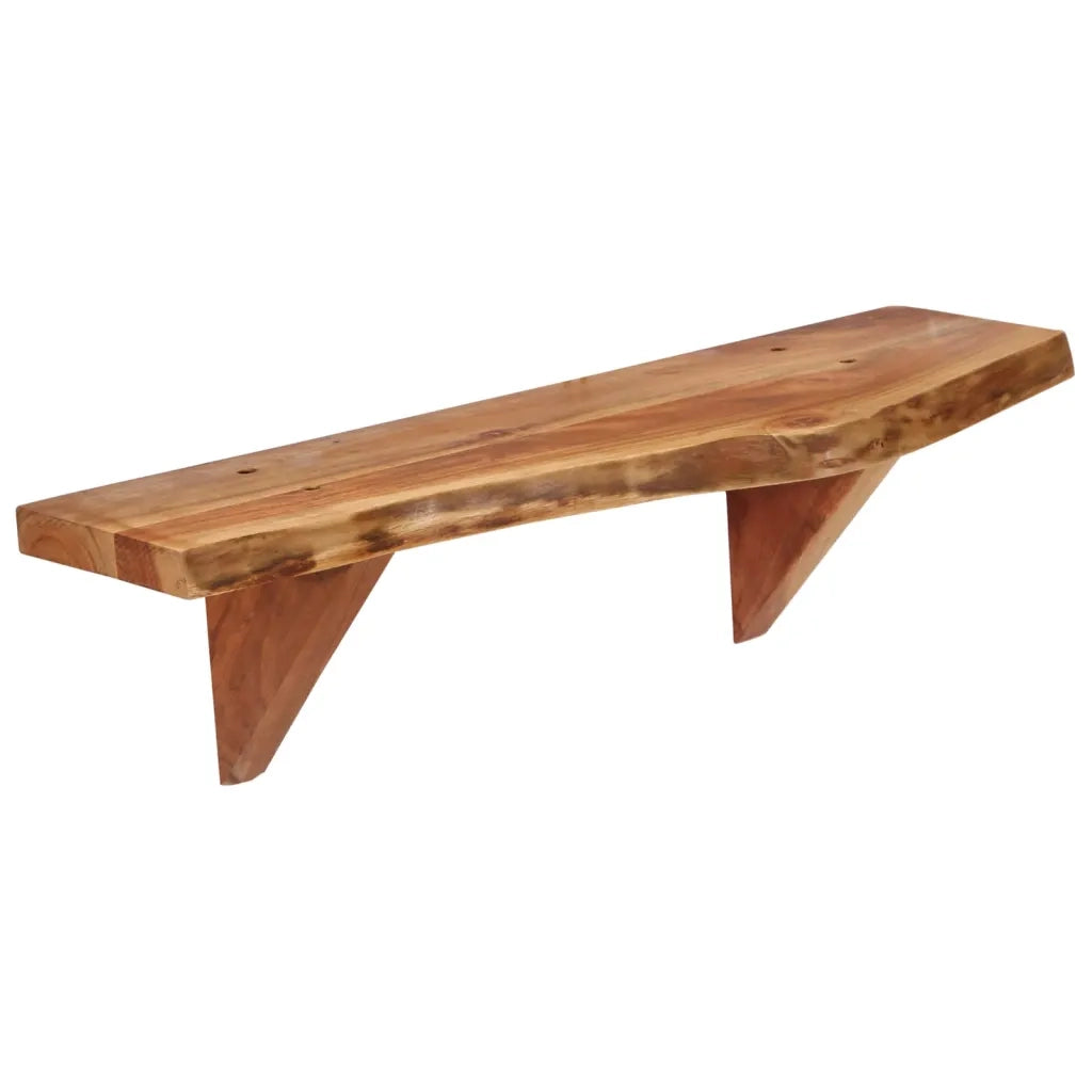 Mensole 2 pz 60x20x18 cm in Legno Massello di Acacia 247927