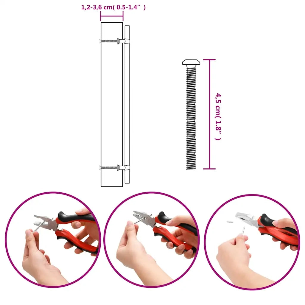 Maniglie per Mobili 10 pz Argento 320 mm in Acciaio Inox 3203709