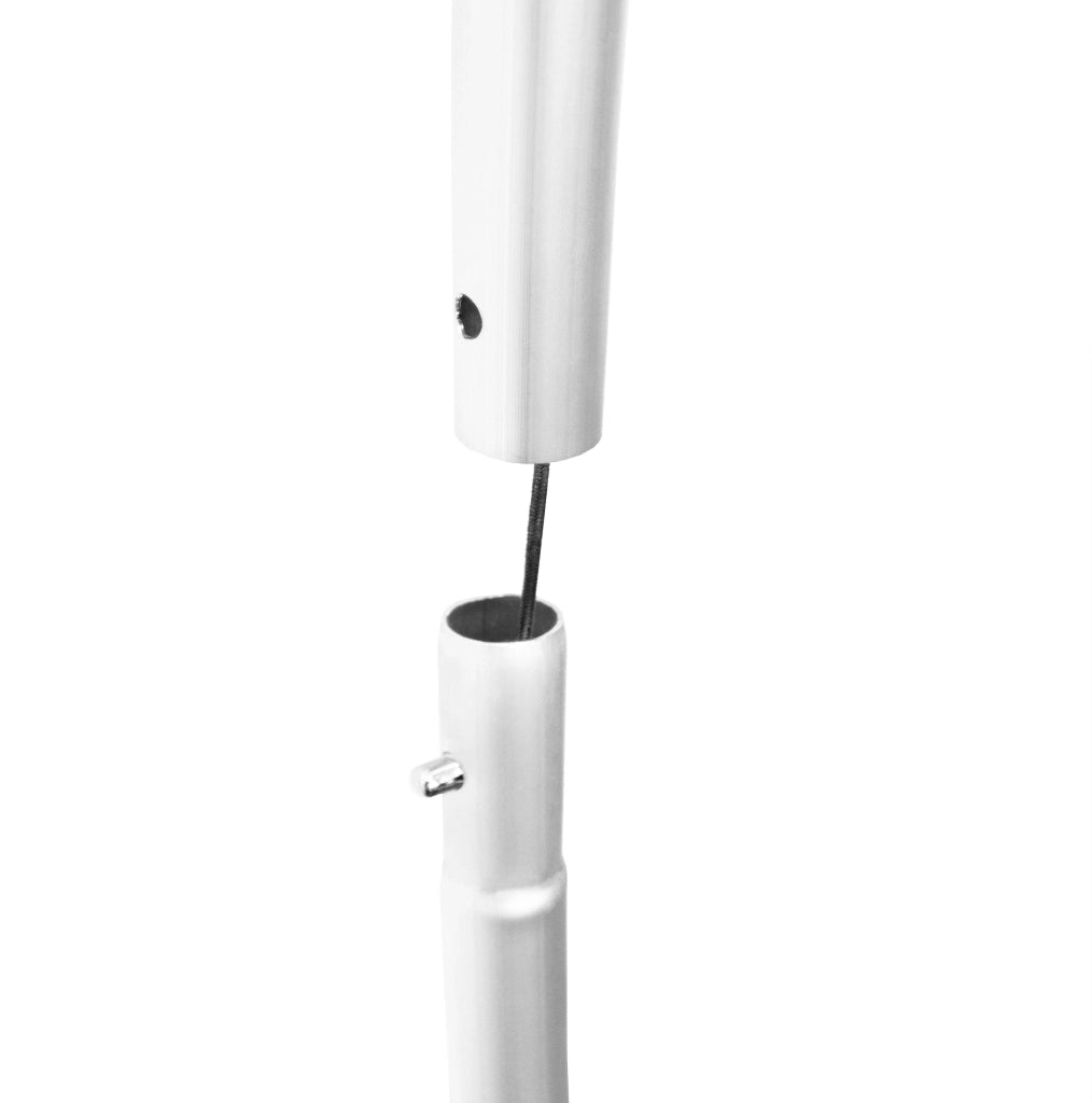 Kit Arco Palloncino Fiori Rotondo 200cm in Metallo Enorme Rimovibile Facile da Trasportare e Riutilizzabile Migliore Decorazione per Matrimoni Nozze Eventi Feste 2M & Fascette GRATIS - Bianco