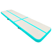 Tappetino Ginnastica Gonfiabile e Pompa 600x100x20cm PVC Verde CFW8566484