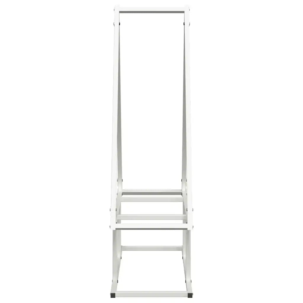 Rastrelliera per Legna da Ardere Bianca 80x25x90 cm CFW2818828