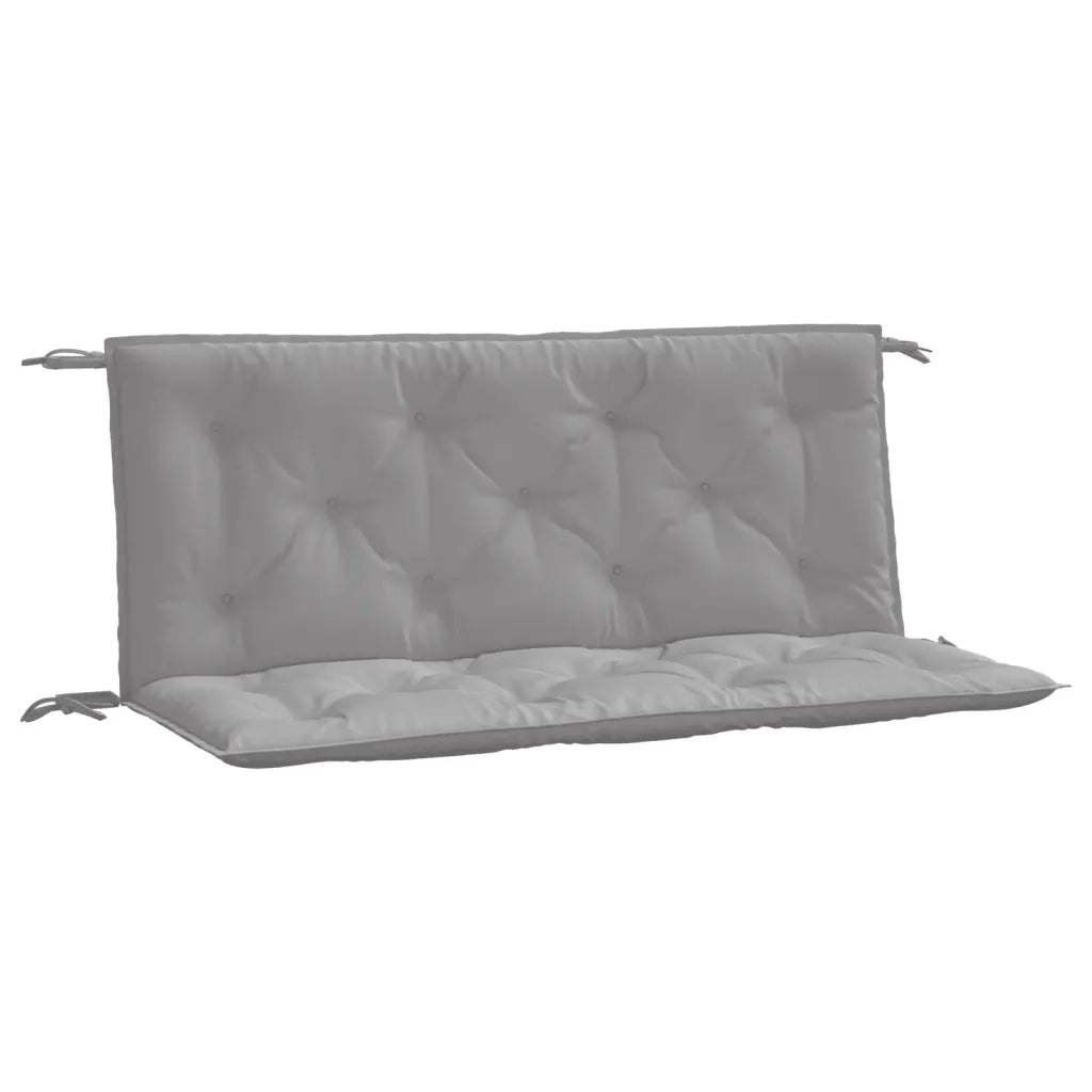 Cuscini Panca da Giardino 2 pz-Set di 2 Cuscini per panchina da esterno Grigi 120x50x7 cm Tessuto Oxford