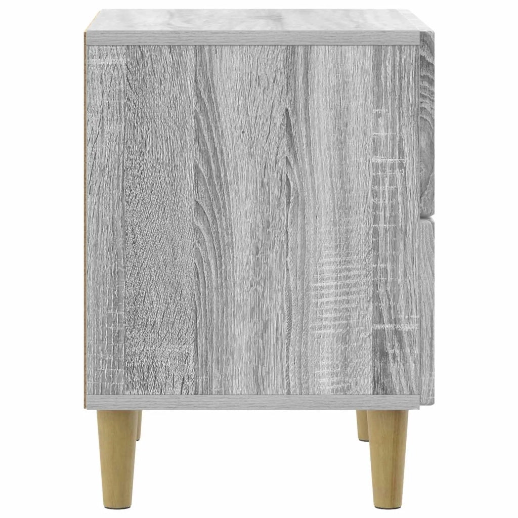 Comodino | Armadio da Notte | Mobiletto da notte con cassetto Grigio Sonoma 43 x 34,5 x 48 cm