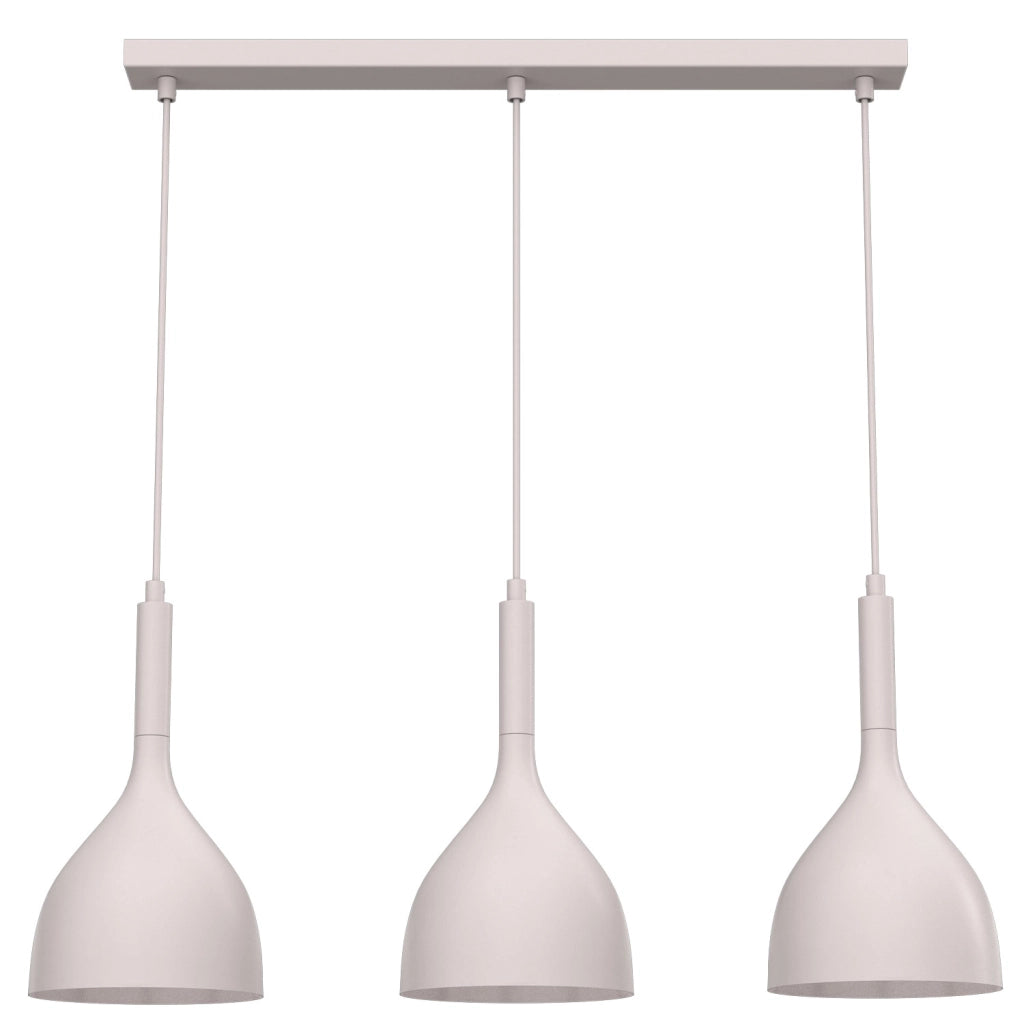 Lampada sospesa Noak 3 luci calice kasmir metallo E27