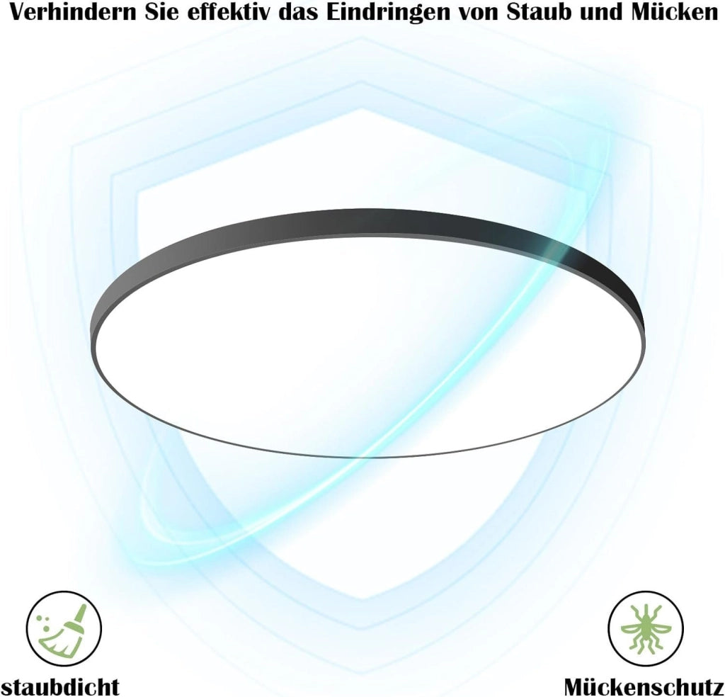 ZMH Lampada da soffitto a LED IP44 con telecomando - Illuminazione di design per cucina e corridoio