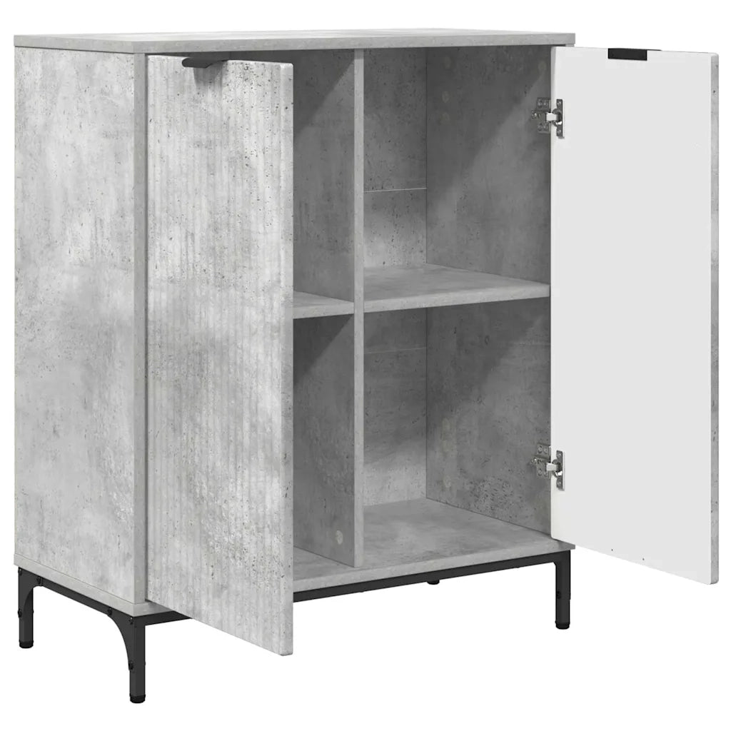 Credenza-Buffet-Armadio da cucina Grigio cemento 69.5 x 33 x 82 cm Legno multistrato