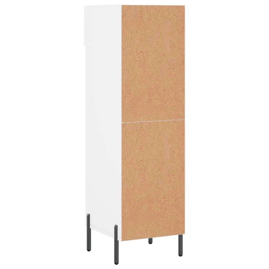 Scarpiera Bianca 30x35x105 cm in Legno Multistrato 829684