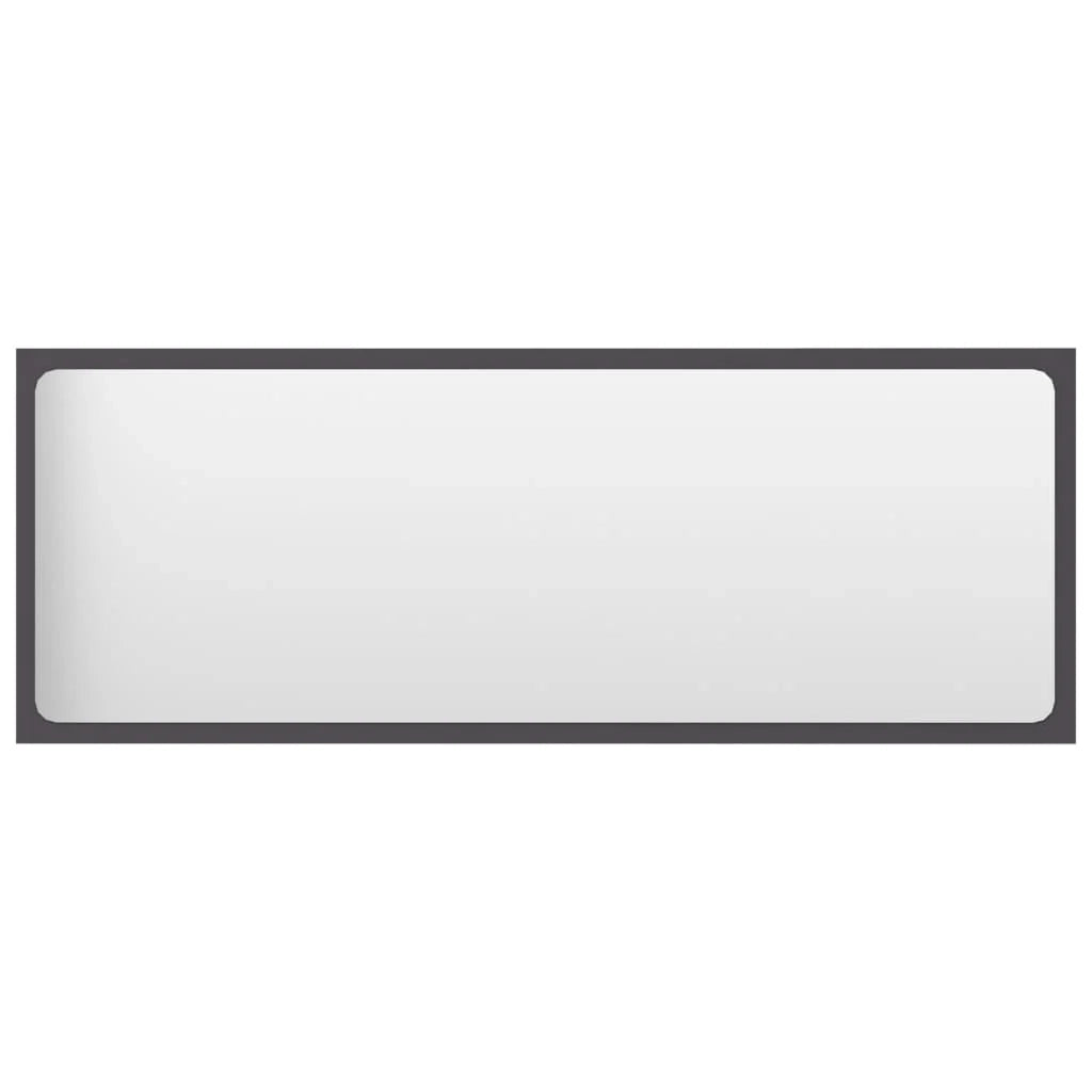 Specchio da bagno grigio 100x1,5x37 cm truciolato 02_0006928
