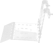 Piattaforma solare trasparente per terrazzo - Piattaforma per schildpad - Accessorio per acquario - Installazione facile - Materiale in acrilico - Piattaforma per schildpad con sostegno per climatizzazione