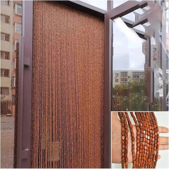 Tendina a rete multicolore - Tendina termoisolante e oscurante per soggiorno e camera da letto (90 x 210 cm)