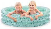 Piscina gonfiabile per bambini - 1,30 m di diametro - verde menta con puntini