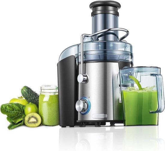 Centrifuga per verdure e frutta con 800 W - Pressa elettrica per agrumi con 2 velocità, grande apertura di carico e design facile da pulire