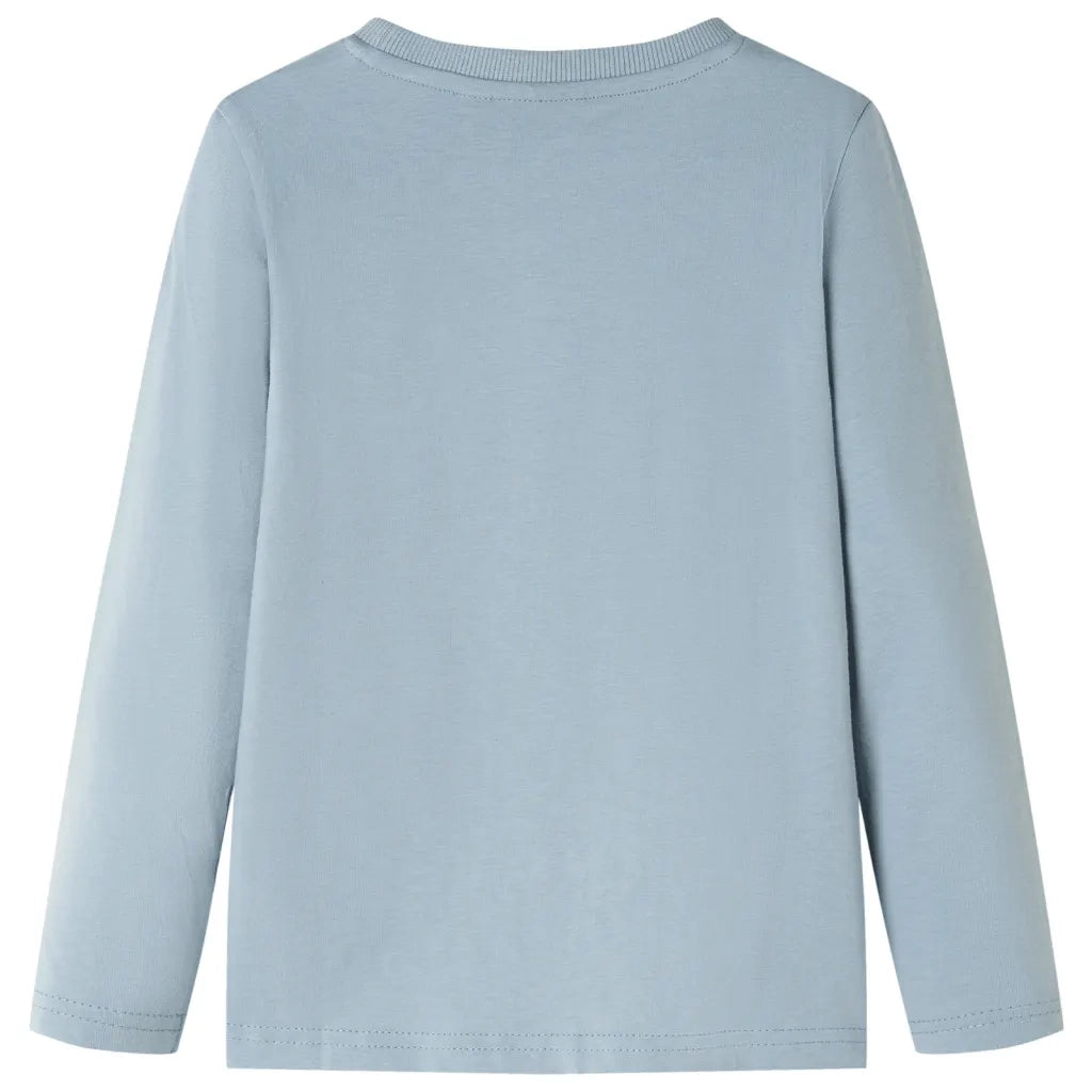 Maglietta da Bambino a Maniche Lunghe Azzurra 92 12714