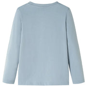 Maglietta da Bambino a Maniche Lunghe Azzurra 92 12714